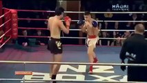 Hilarious moment kickboxer is knocked out but refuses to accept it