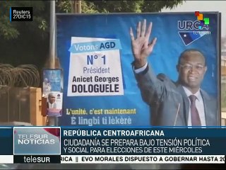 República Centroafricana se prepara para elección presidencial del 30D