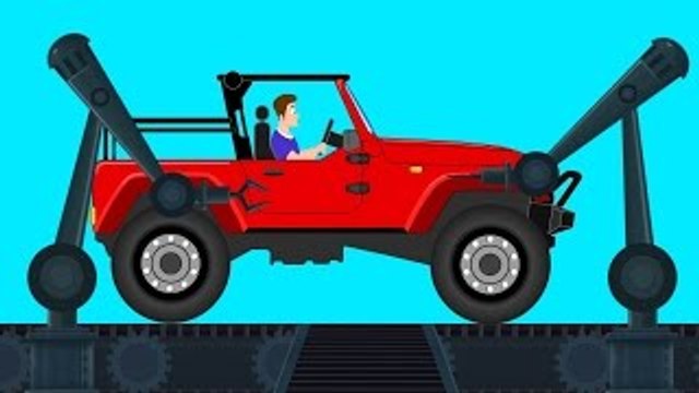 Car Garage | Jeep | Kids Cartoon Jeep