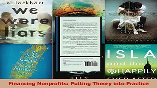 PDF Download  Financing Nonprofits Putting Theory into Practice Read Full Ebook