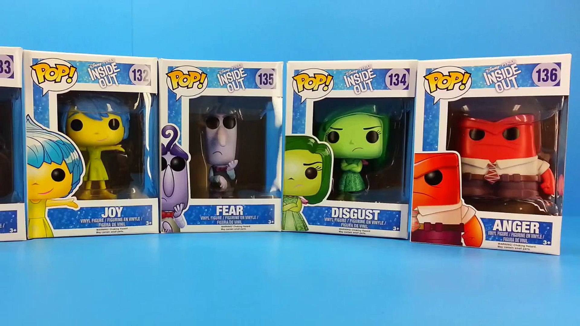 toys Inside Out Funko Pop Toys Disgust Joy Sadness Anger & Fear inside out  toys - Dailymotion Video