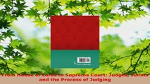 Read  From House of Lords to Supreme Court Judges Jurists and the Process of Judging EBooks Online