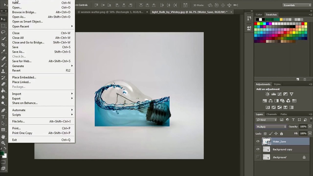 Photoshop Tutorial - Water Bulb (part 3)