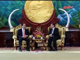 Bộ trưởng Trần Đại Quang chào xã giao Tổng Bí thư, Chủ tịch nước và Thủ tướng Chính phủ Lào