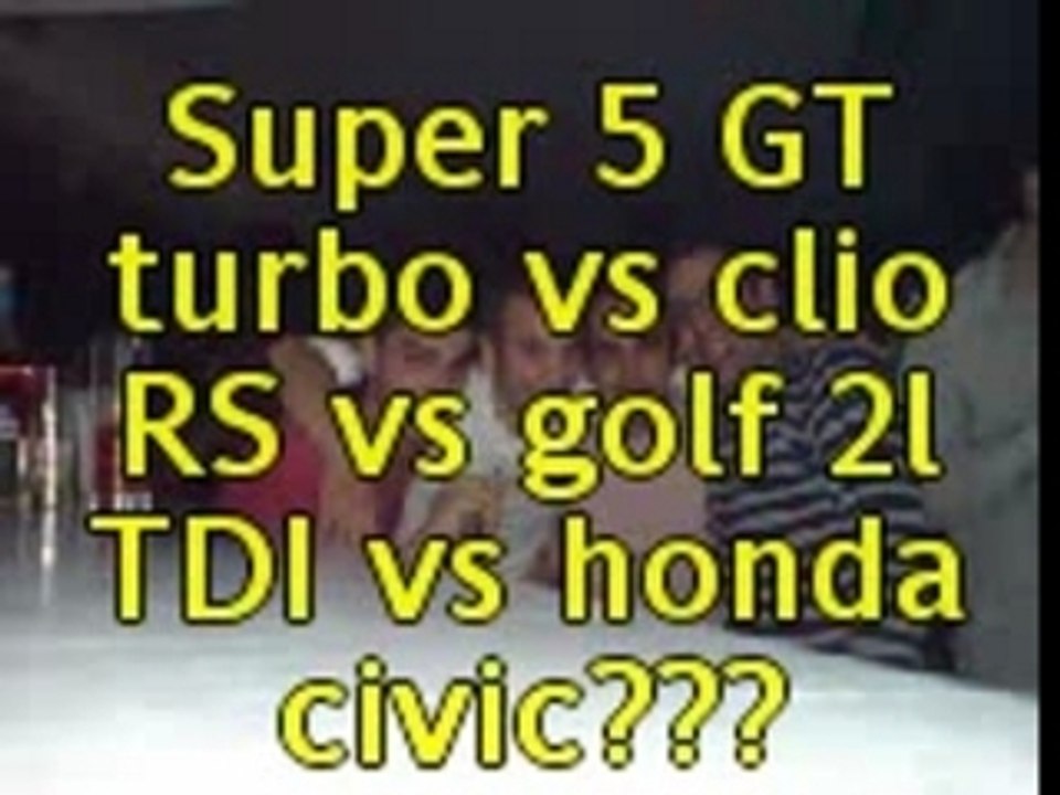 Golf vs civic.