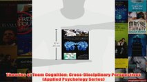 Theories of Team Cognition CrossDisciplinary Perspectives Applied Psychology Series