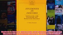Students in Discord Adolescents with Emotional and Behavioral Disorders The Greenwood