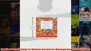 Applied Psychology in Human Resource Management 7th Edition