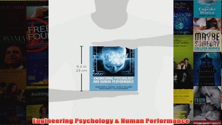 Engineering Psychology  Human Performance