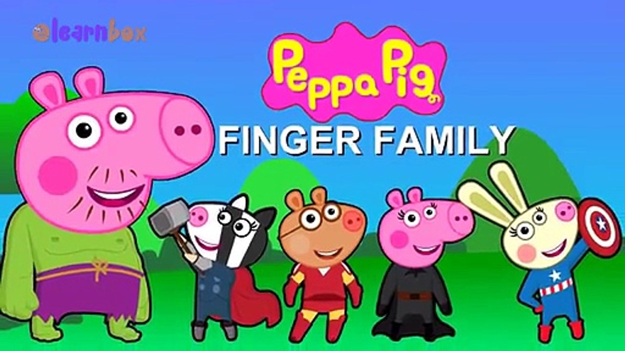 Finger Family Peppa Pig Song | Peppa Pig Nursery Rhymes and Daddy Finger Song for Children