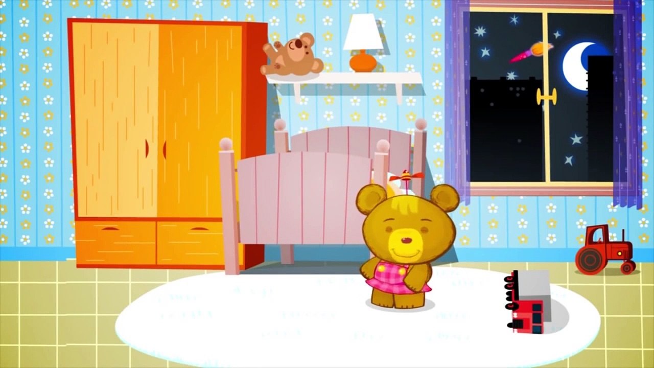Развивающий мультик для малышей про медвежонка Бонни: Темно светло, день ночь
