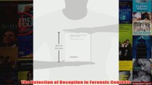 The Detection of Deception in Forensic Contexts