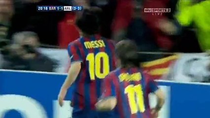 Barcelona 4- Arsenal 1 highlights 2010 UCL