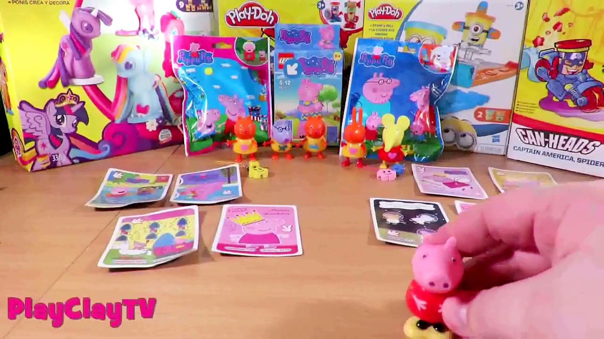 ⁣Peppa pig George and friends funny toys unboxing toys Свинка пеппа игрушки распаковка Play