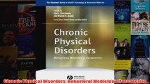 Chronic Physical Disorders Behavioral Medicines Perspective