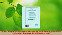 Read  Power Laws ScaleFree Networks and Genome Biology Molecular Biology Intelligence Unit EBooks Online