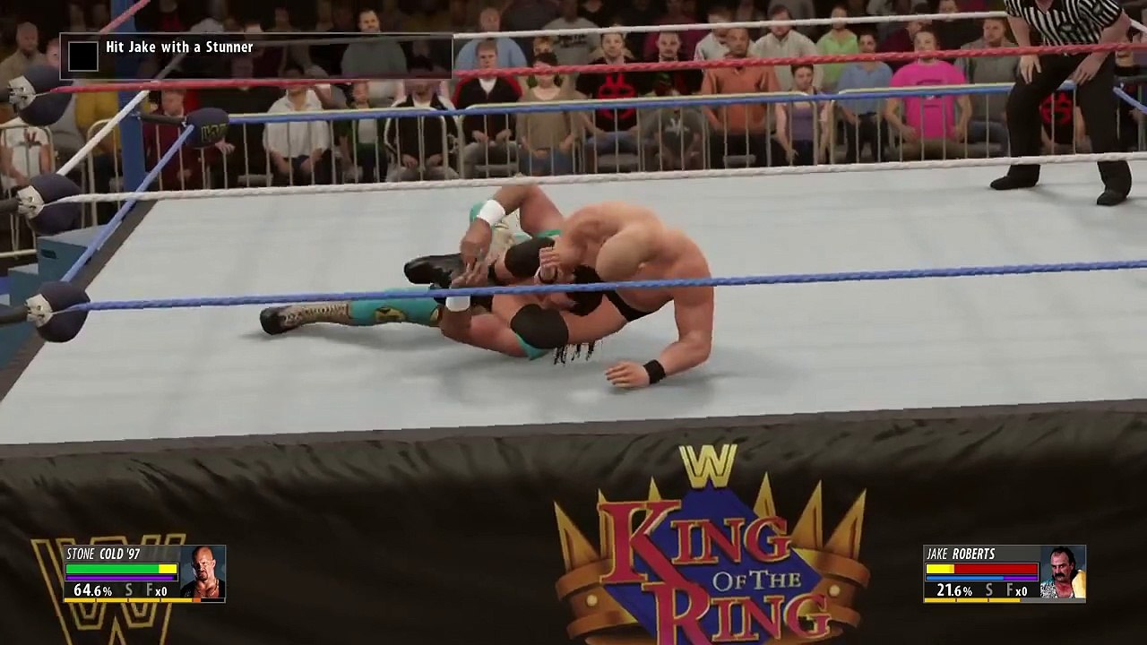 Stone Cold Steve Austin vs. Jake Roberts: WWE 2K16 2K Showcase walkthrough Part 1