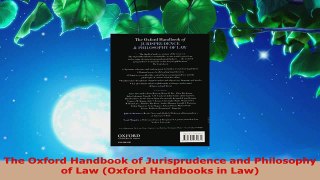 Read  The Oxford Handbook of Jurisprudence and Philosophy of Law Oxford Handbooks in Law EBooks Online
