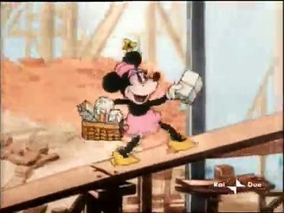 Mickey Mouse & Minnie Mouse-Building a Building(Colorized)