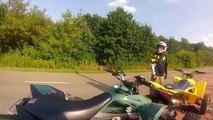 Quad Goon Riding | ATV   GoPro   Chest mount | Quady Suzuki LTZ400 jazda zabawa ulica drog