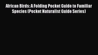 African Birds: A Folding Pocket Guide to Familiar Species (Pocket Naturalist Guide Series)