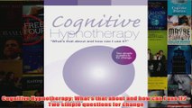 Cognitive Hypnotherapy Whats that about and how can I use it  Two simple questions for