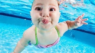 Baby Swimming - Baby Underwater - Cute Baby by Funny Videos 2016