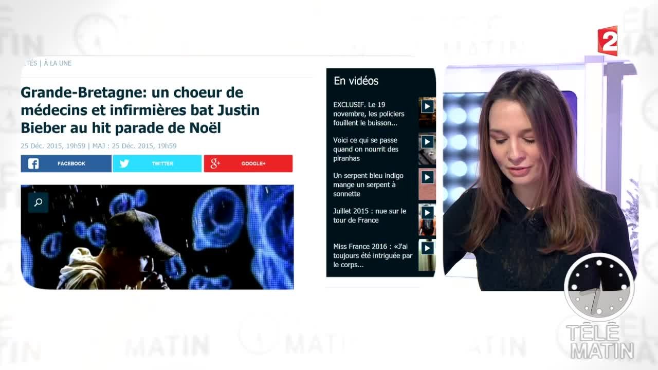 En Grande-Bretagne un chœur de médecins et d'infirmiers arrivent en tête du hit-parade pour Noël ! - 2015/12/28