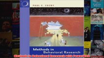 Methods in Behavioral Research with PowerWeb