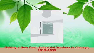 Read  Making a New Deal Industrial Workers in Chicago 19191939 Ebook Free