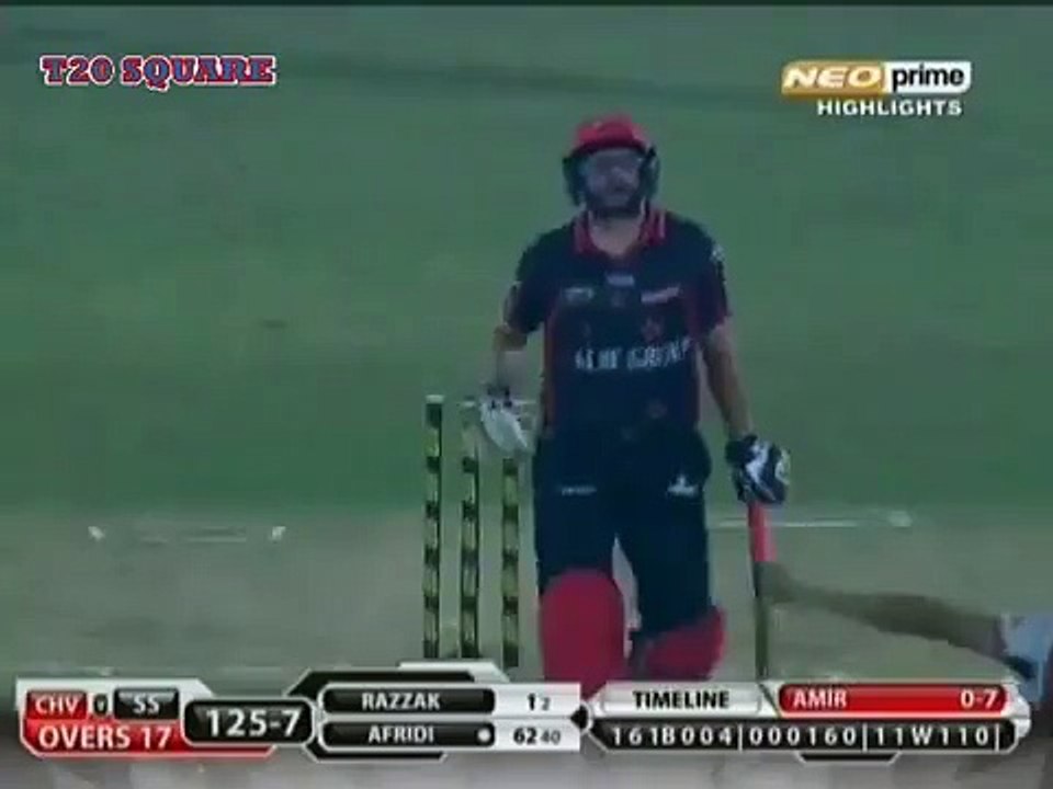 Shahid Afridi Clean Bowled by Mohammad Amir BPL T20 2015 - Video Dailymotion