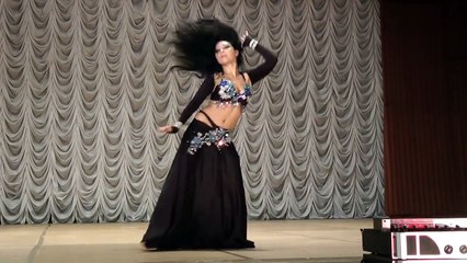 Arabian Lady Bally Dance In Public Stage Theater