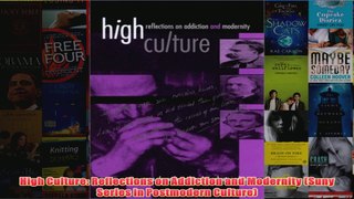High Culture Reflections on Addiction and Modernity Suny Series in Postmodern Culture