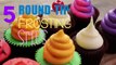 FIVE Cupcake FROSTING Styles Using a ROUND Piping Tip - 5 Top Cupcakes