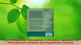 Read  The Phylogenetic Handbook A Practical Approach to Phylogenetic Analysis and Hypothesis Ebook Free