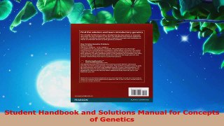 Download  Student Handbook and Solutions Manual for Concepts of Genetics PDF Online