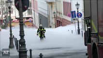 Une ville d'allemagne noyée dans le brouillard de CO2 à cause d'un camion de produit chimique