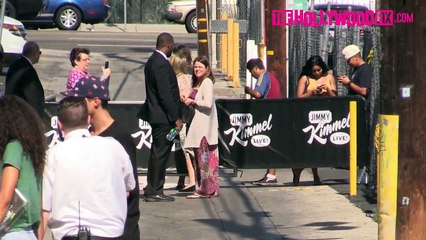 Christina Applegate Greets Fans At Jimmy Kimmel Live! 7.30.15 TheHollywoodFix.com