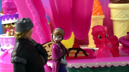 MLP Frozen Waffles Pinkie Pie Breakfast Play doh Disney Princess Anna Elsa Doll My Little