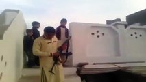 Funny Pathan shooting AK47 almost killed his friends wedding birthday pashto funny video clip