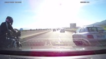 Road Rage avec un motard sur une autoroute française