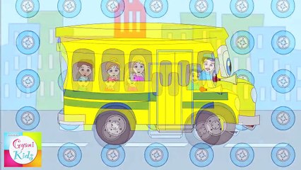 The Wheels on the Bus Nursery Rhyme | Cartoon Animation Song For Children