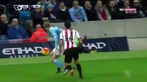 Kevin De Bruyne nutmeg on Jordi Gomez - Manchester City vs. Sunderland