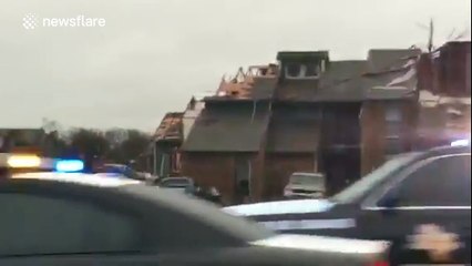 A look at the damage caused by the Garland, Texas tornado