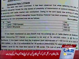 Shahpur kanjran cattle market:617 kanal land to be sold on low price
