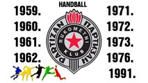 HANDBALL RK PARTIZAN 1959-1991
