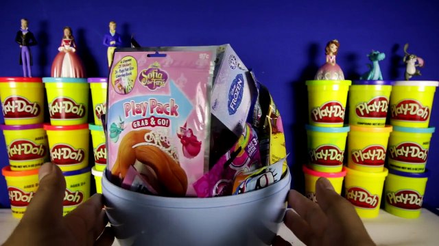 GIANT SOFIA THE FIRST Surprise Egg Play Doh Disney Junior Toys Unicorno MLP