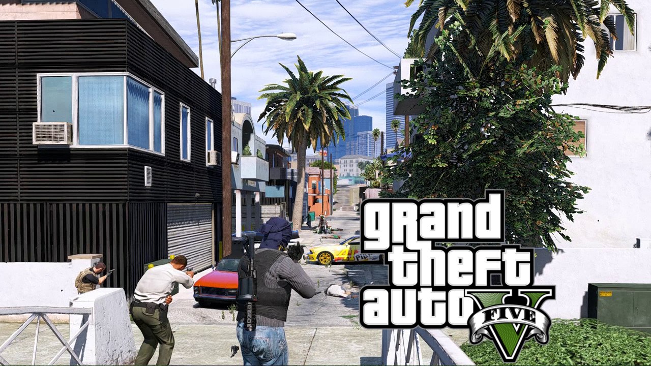 GTA V - Stance Mod (Crouch and Prone / Agacharse y Tumbarse) & Gang War Shootouts