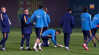 Barcelona Training session