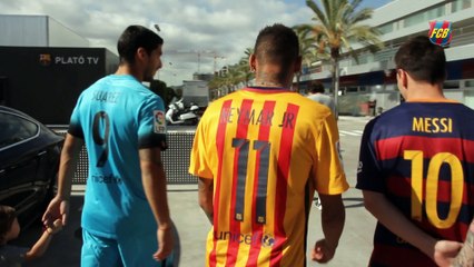 Messi,Neymar & Suarez- Making of Barcelona Magazine